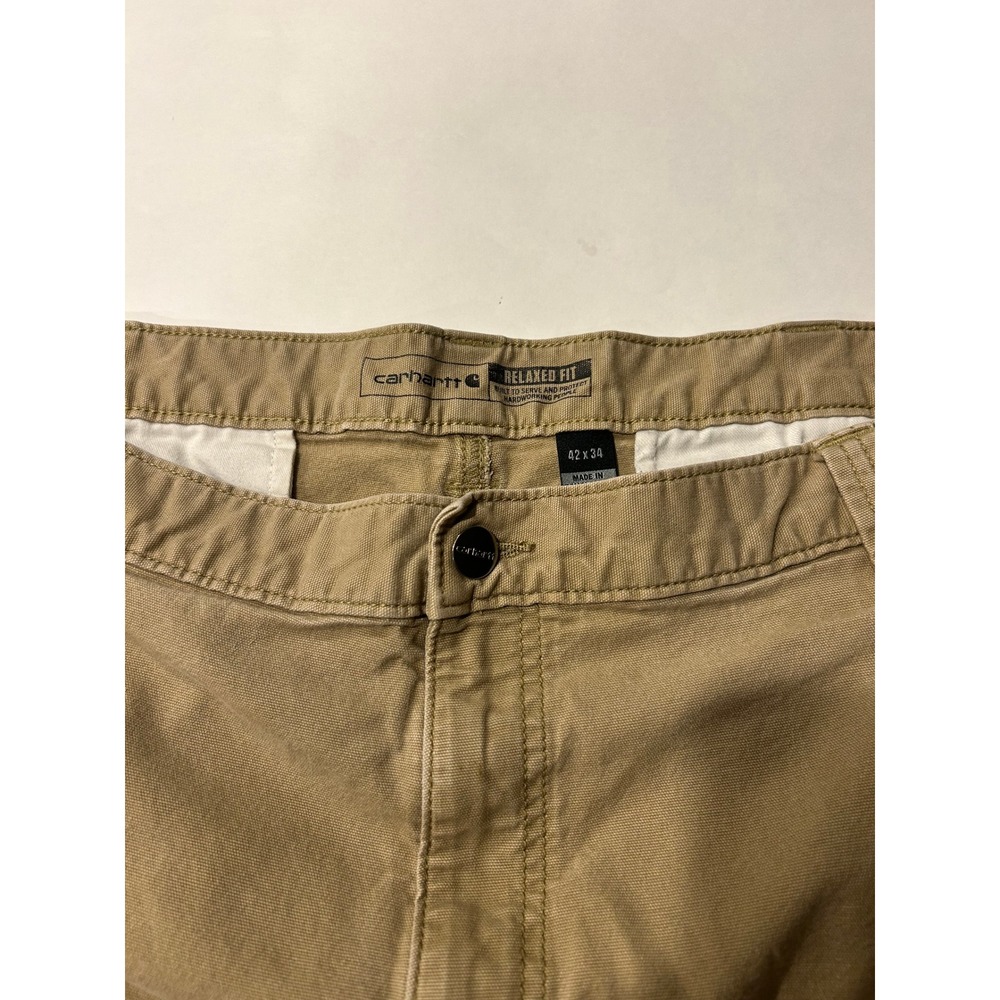 Carhartt Rugged Flex Canvas Cargo Work Pants Mens‎ Relaxed Fit 42x34